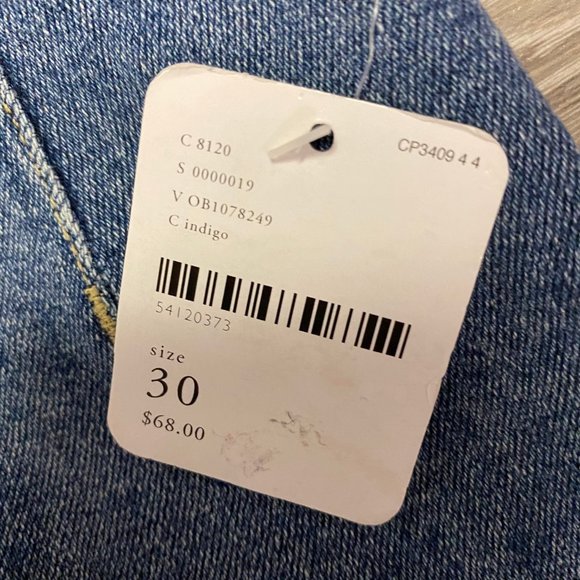 Free People Blue Denim Jean Zip Mini Skirt - NWT - Picture 3 of 7